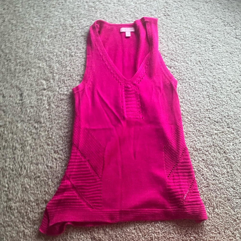 Lilly Pulitzer Fuchsia Knit Tank